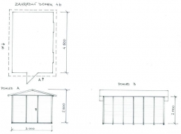 Zahradní domek 4b